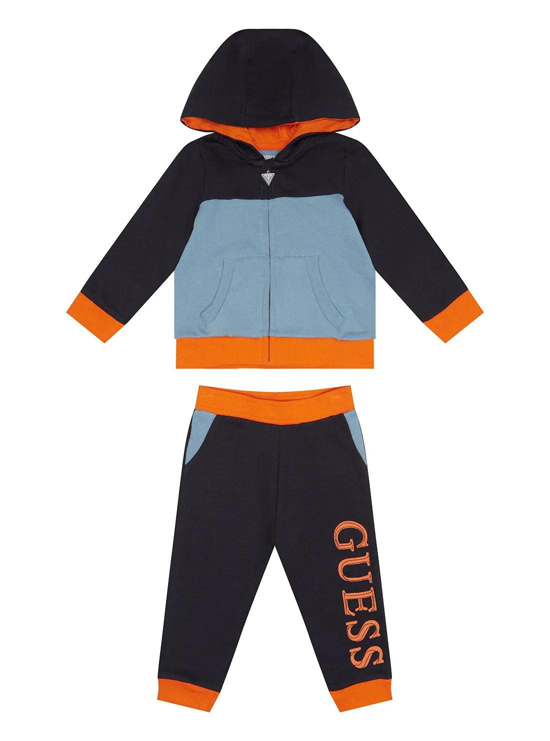 Blue Multi Active Jacket And Pants 2-Piece Set (0-12m)
